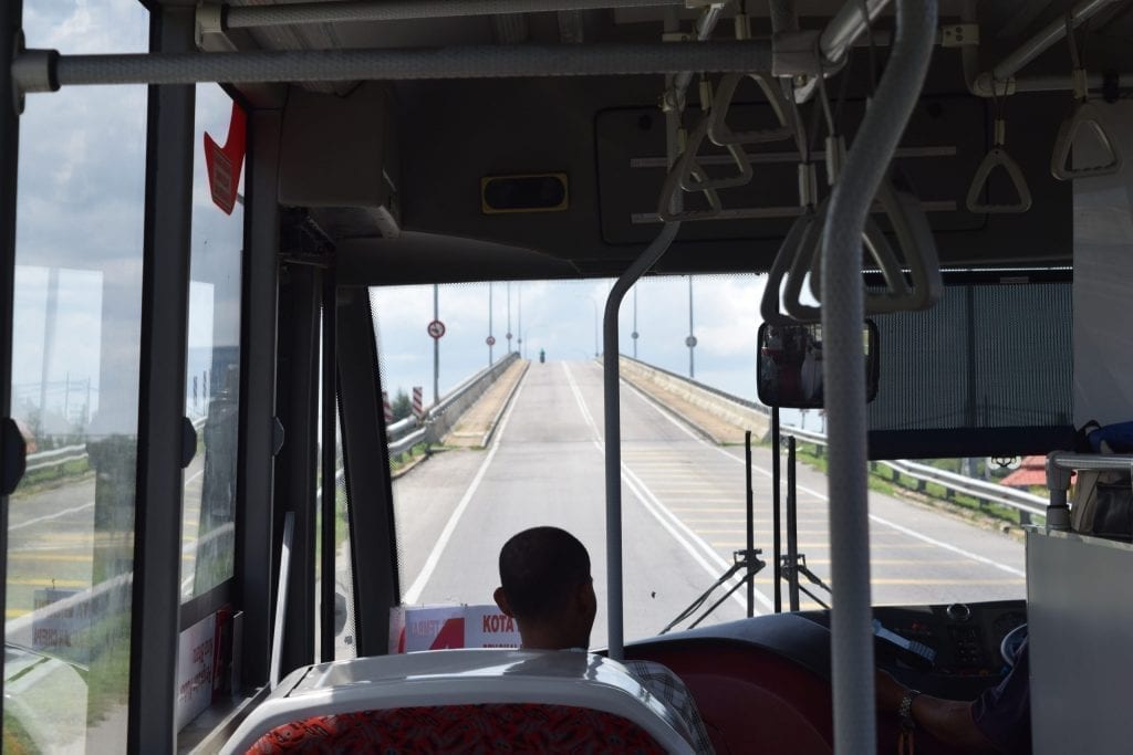 Bus from Kuala Besut to Kota Bharu town on our way back from Perhentian Islands. 