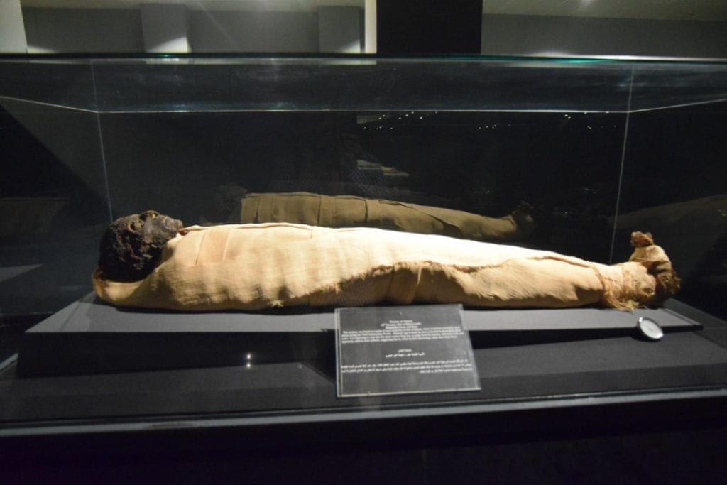 A mummy in Luxor museum. 