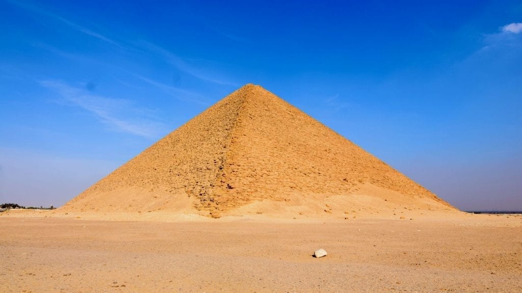 Red pyramid in Egypt. 