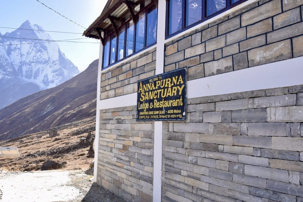 Do you want to stay in an altitude of 4130 meters? A lodge in Annapurna Base Camp