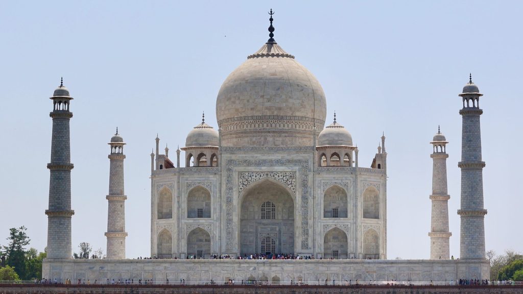 Back side view of the Taj Mahal