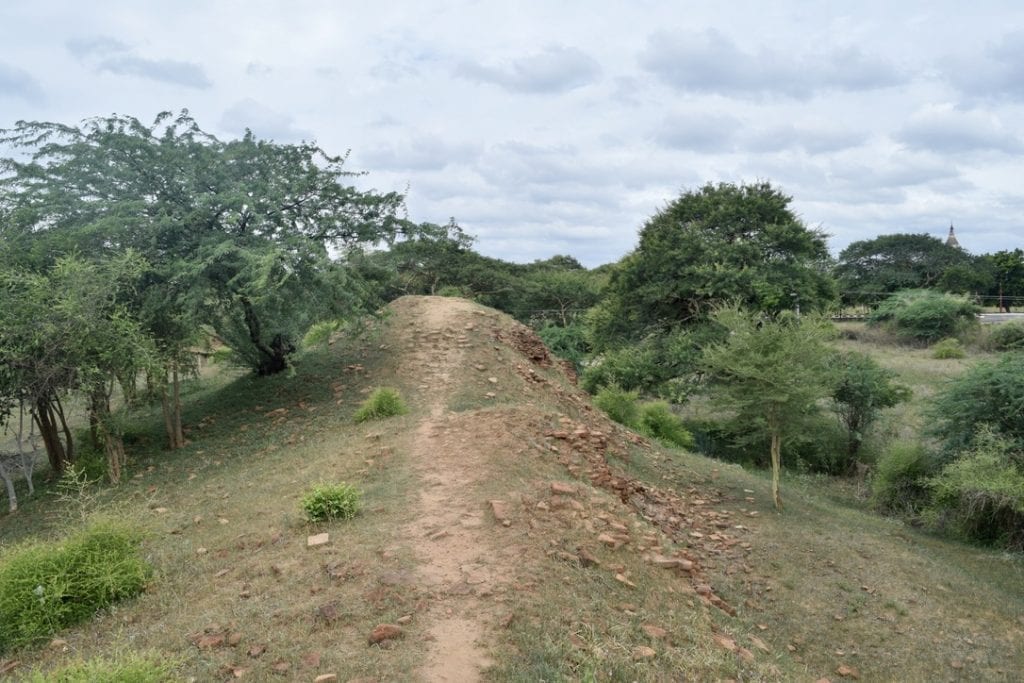 Steep roads to explore in Bagan by bike. 