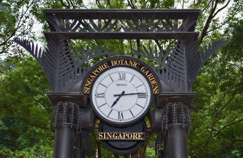 Grand Clock in Singapore Botanic Gardens