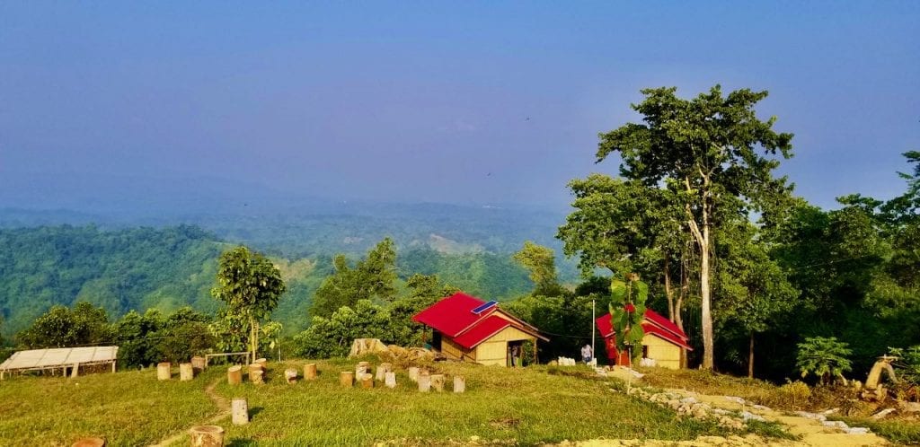 A colorful resort in Sajek Valley. 