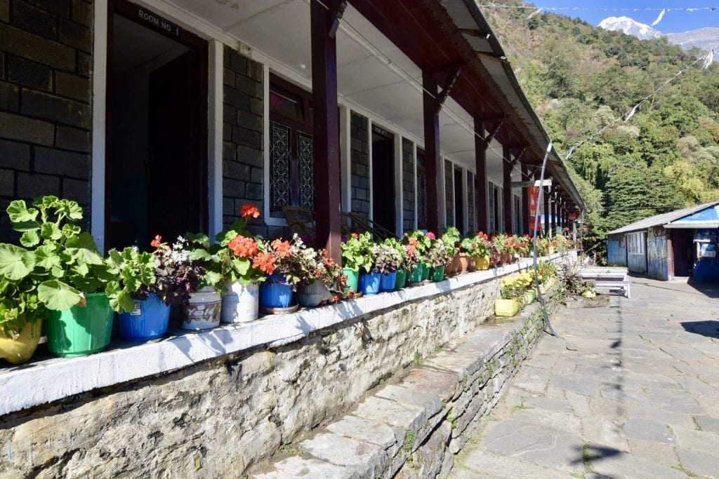 A lodge in Sinuwa on way back from Annapurna Base Camp. 