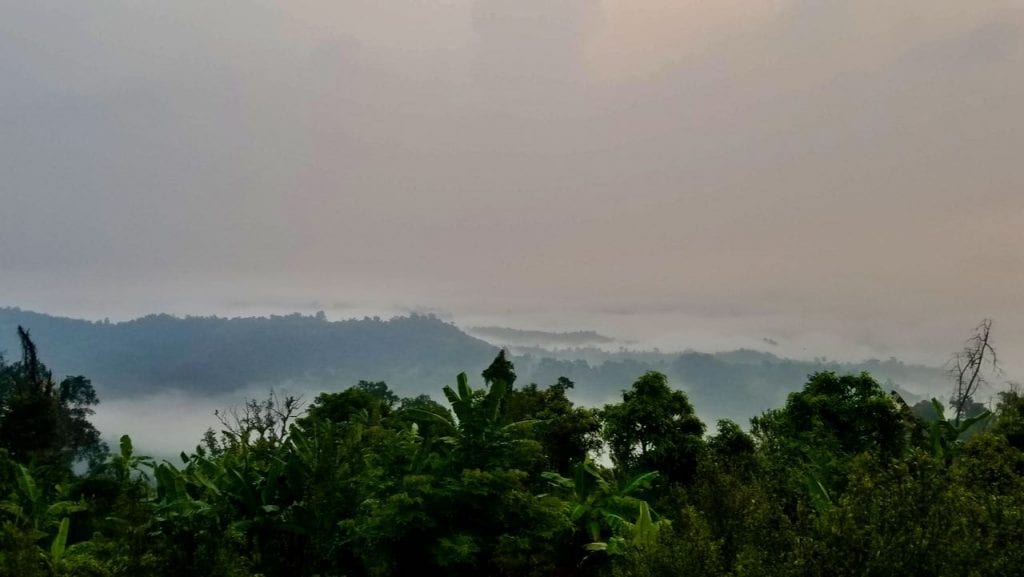 You can see clouds from the hotel room of Sajek Valley. 