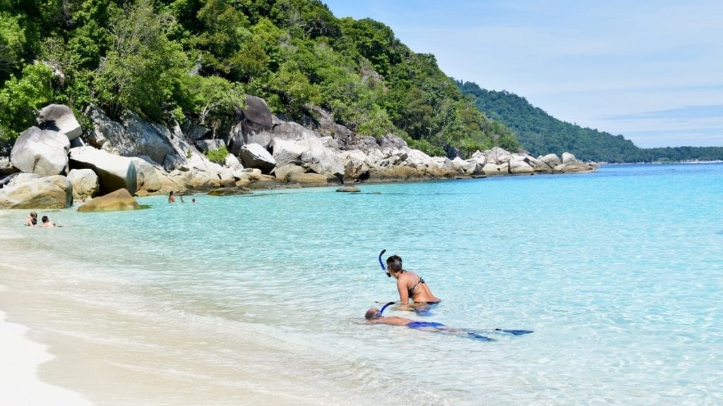 Snorkelling is a favourite thing to do in Perhentian Islands. 