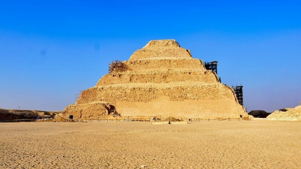 Pyramid of Djoser or Step Pyramid in Egypt. 