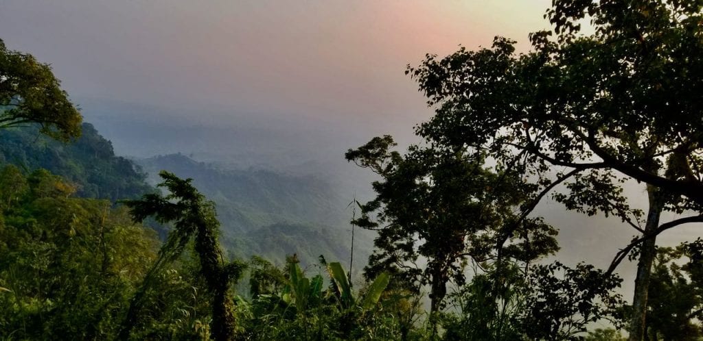 View from Konglak Hill in Sajek Valley