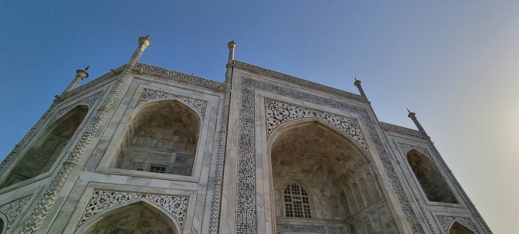 A view of Taj Mahal from an angle