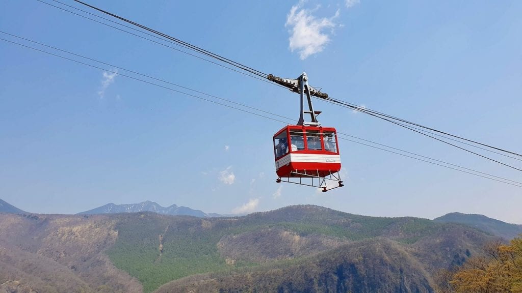 Akechidaira Ropeway in Nikko, Japan