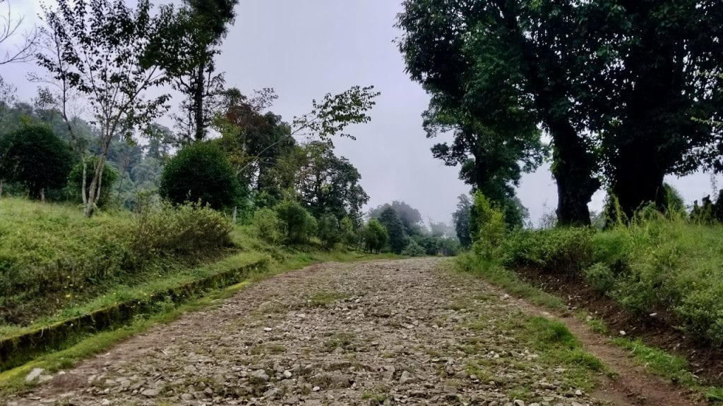 Entrance to the royal botanical park in Bhutan.