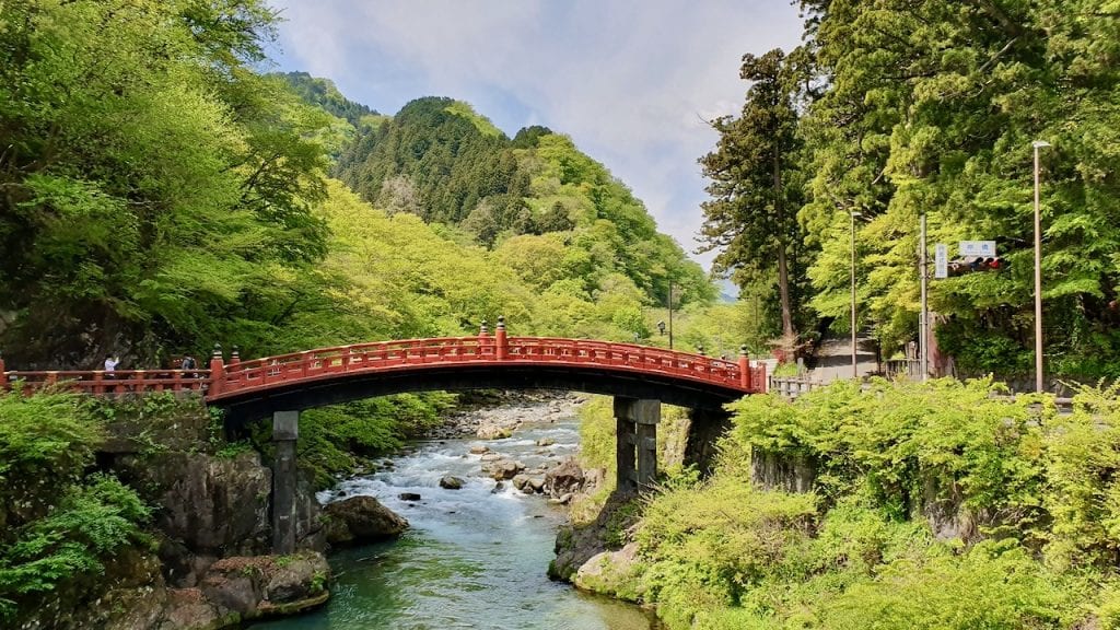 Shinkyo Bridge in Nikko, Japan