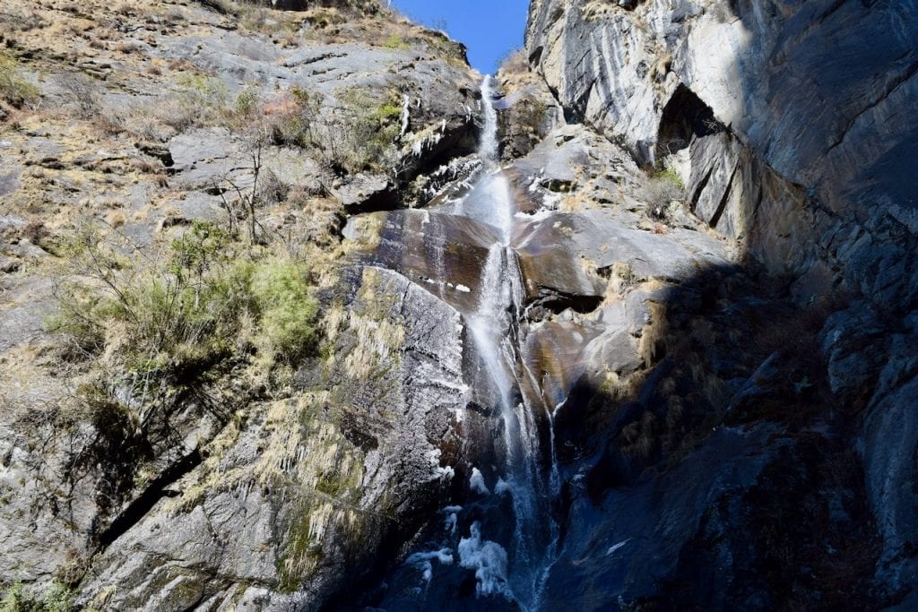 A waterfall near tiger's nest. 