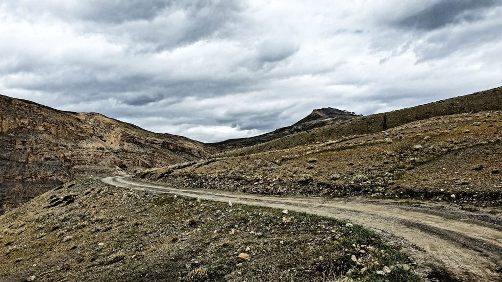 Rugged road in Langza village.