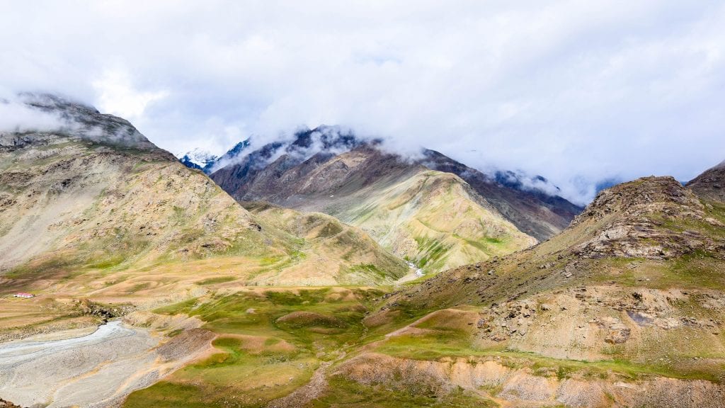 Spiti valley is a cold desert mountain, you won't find any tree here. 