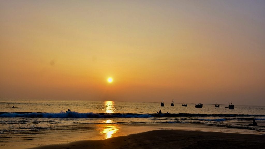 Sunset in Saint Martin's Island