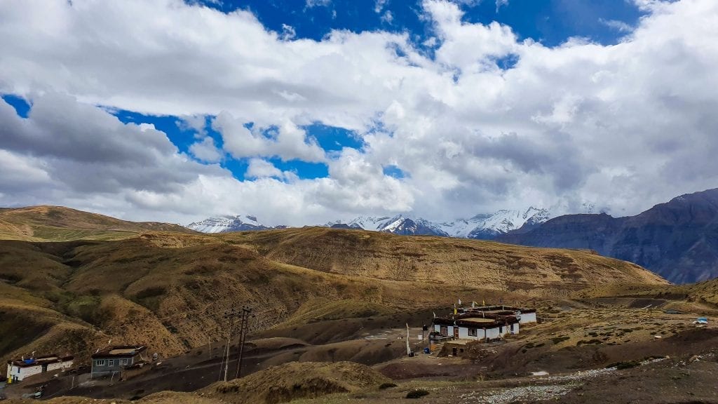 Hikkim Village in Spiti valley of India