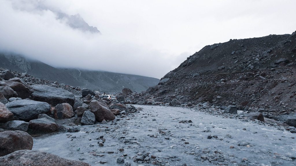 A stream on way to Spiti Valley from Manali. 