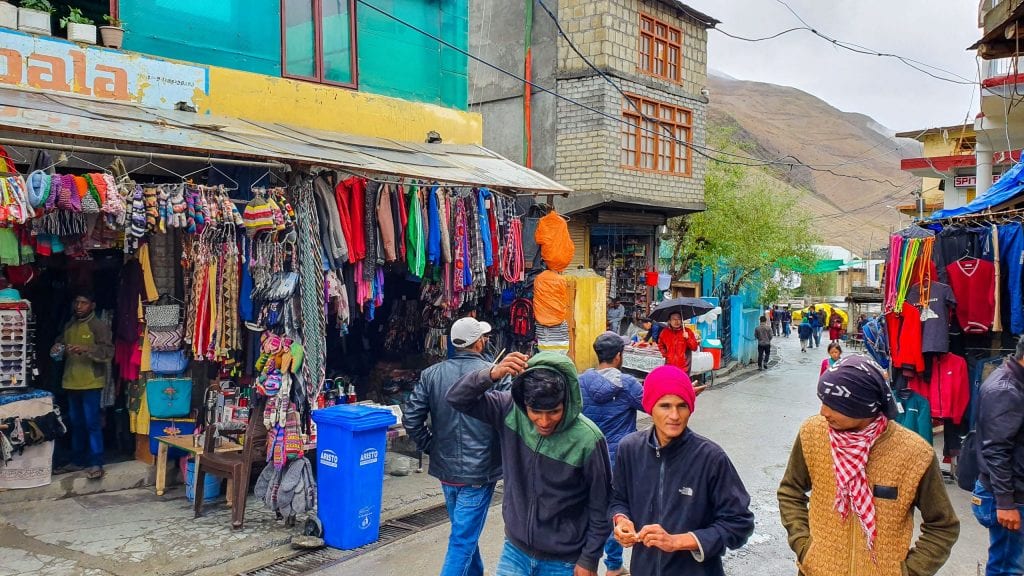 Street of Old Kaza in Spiti Valley