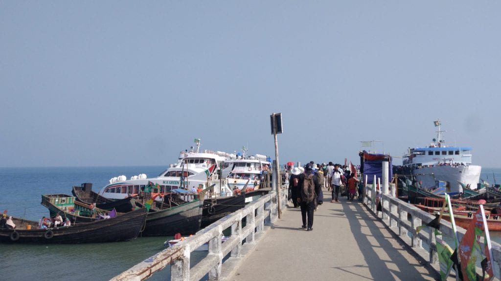 Jetty in Saint Martin's Island in Bangladesh