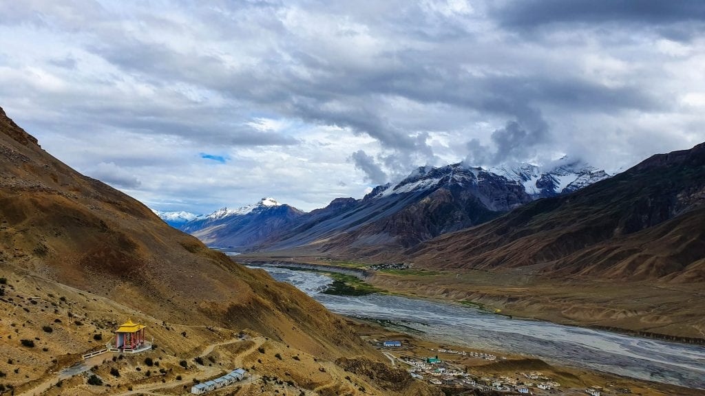 View from Key Monastery