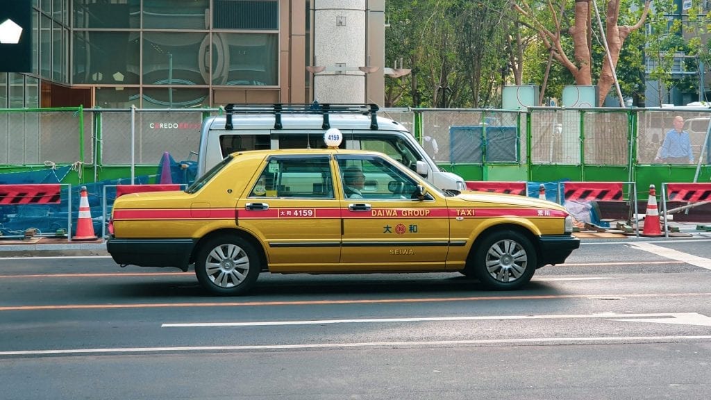 Japanese Taxi Cab is expensive comparing to public transportations