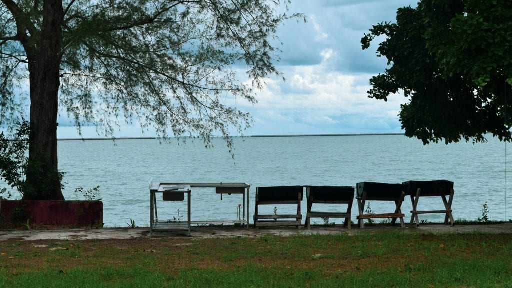 Ocean front view of hotel in Langkawi