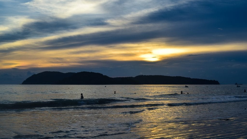 Gorgeous Sunset in Pantai Cenang, Langkawi, this is one of the top things to do in Langkawi. 