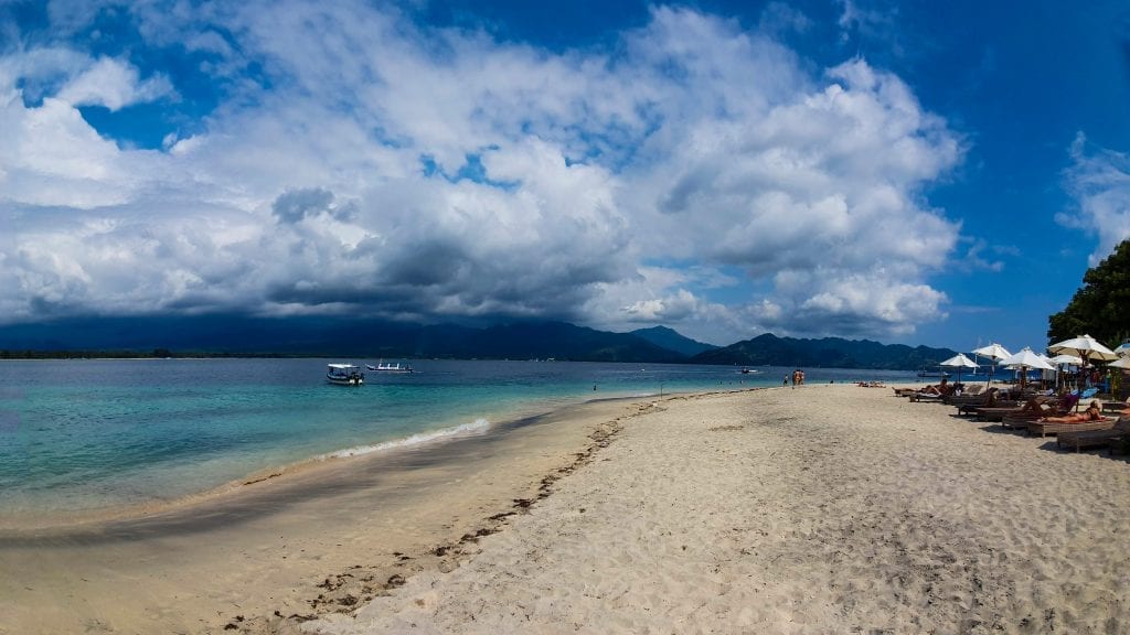 Enjoying in Beach of Gili Air