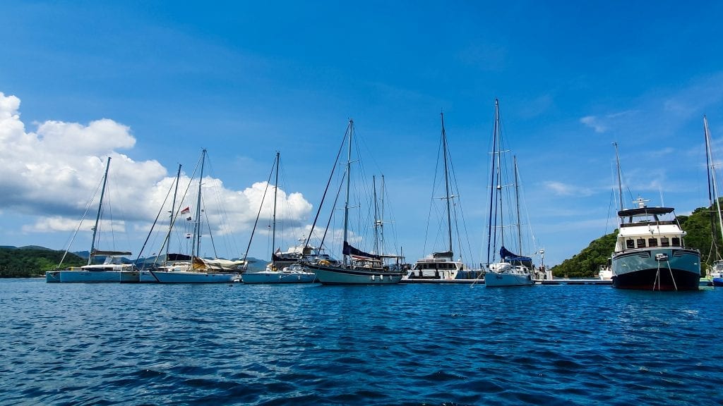 Yacht Near Gili Gede