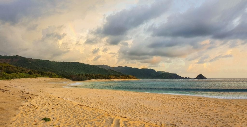 Mekaki beach during evening