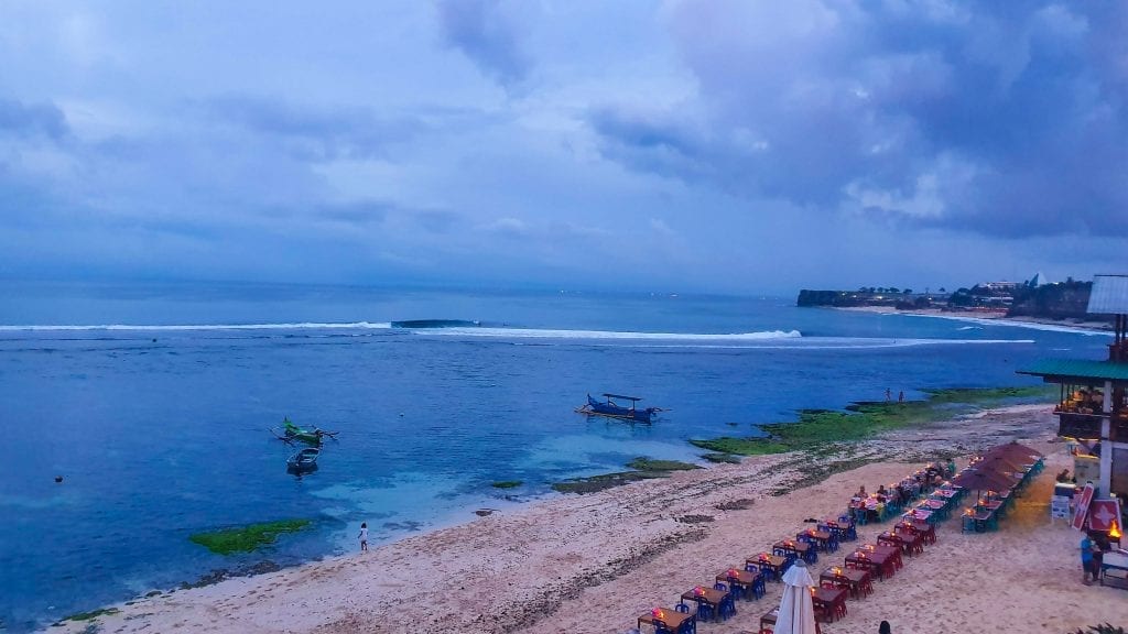 Restaurant in Bingin Beach in Bali