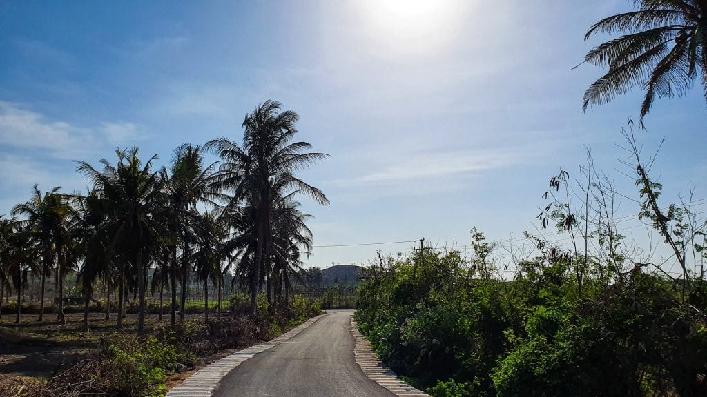 Narrow road in Ekas, Lombok