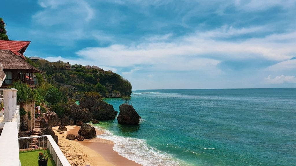 Side View of Bingin Beach in Bali