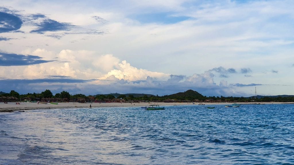 Tanjung Aan in Kuta in Lombok