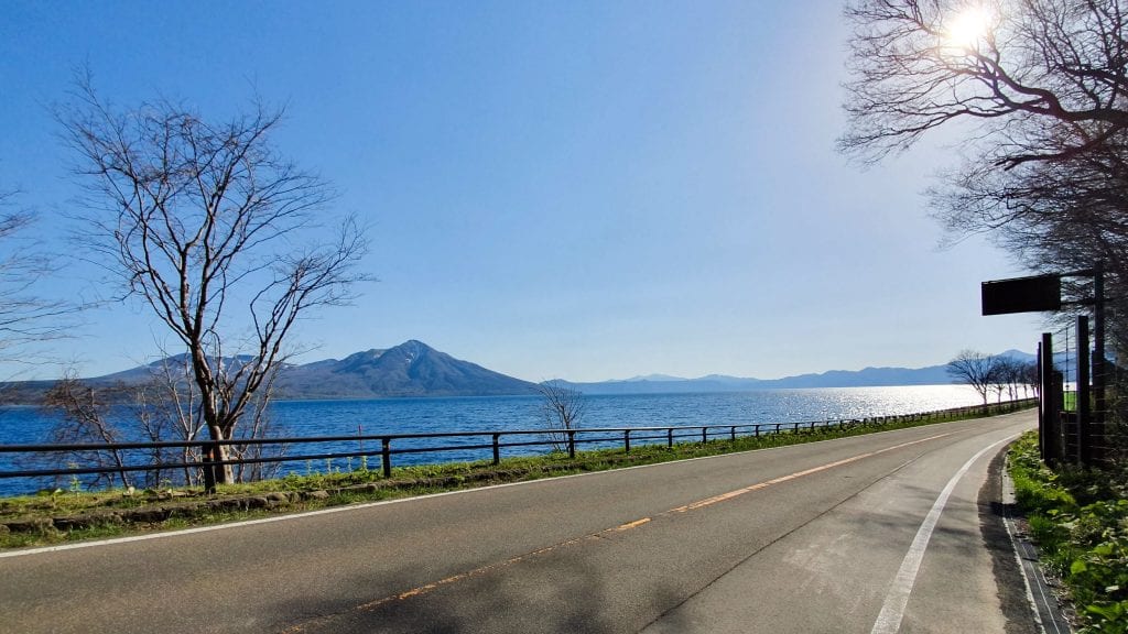 Beautiful Road Around Lake Shikotsu