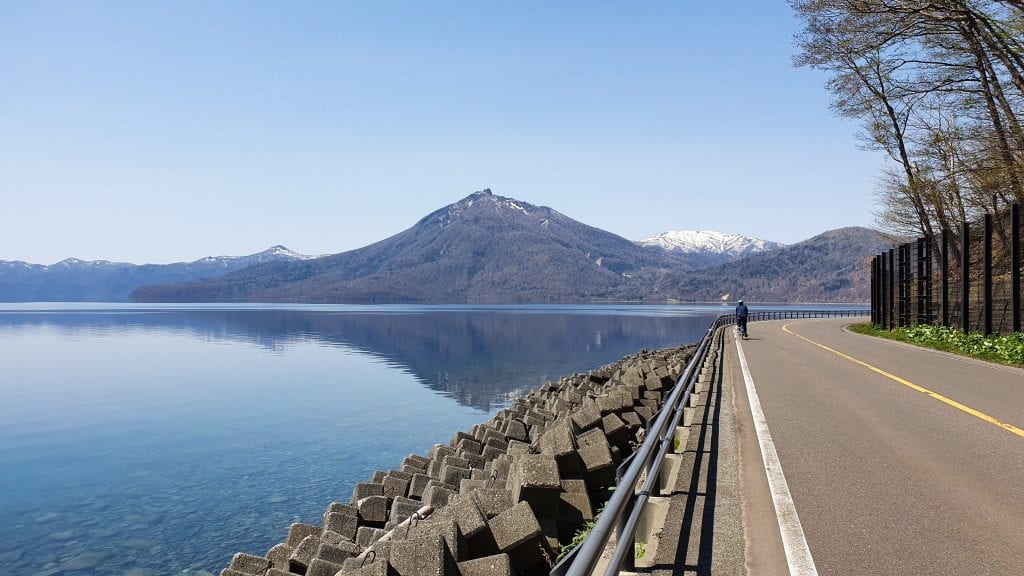 Cycling Around Lake Shikotsu
