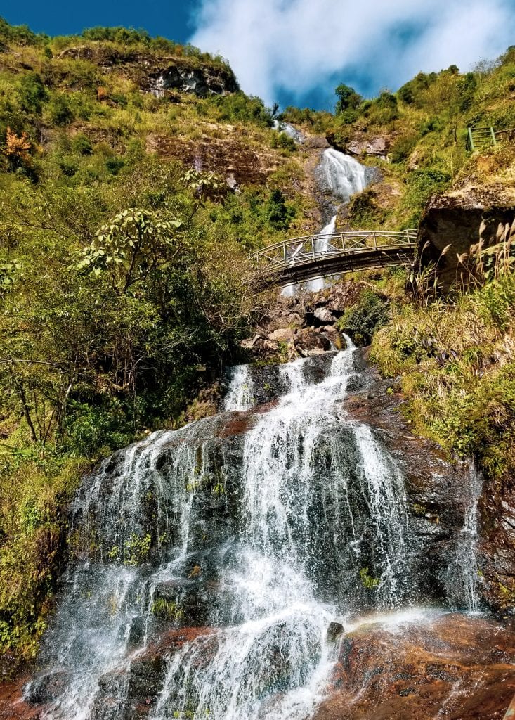 Silver Waterfall in Sapa, Vietnam. 