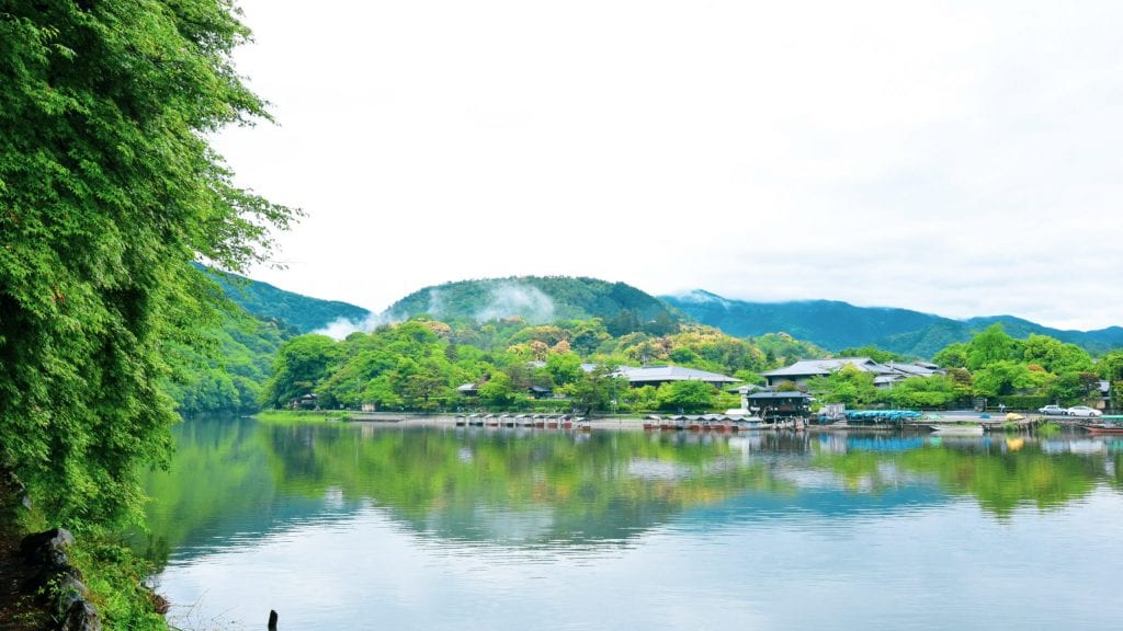 Beutiful Katsura River in Arashiyama