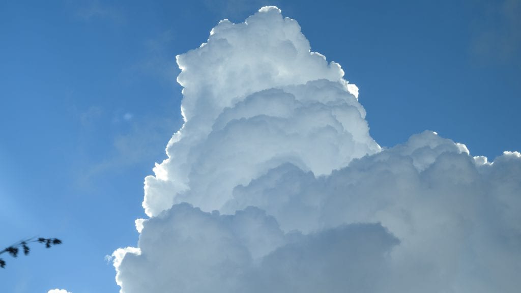 White Clouds in the Sky of Sri Lanka