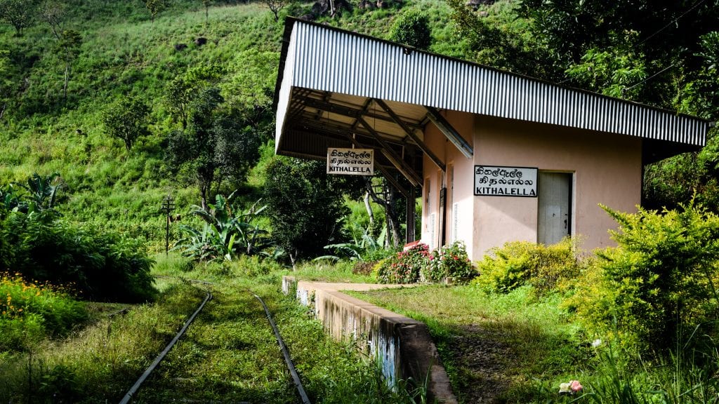 Kithalella Station in Sri Lanka