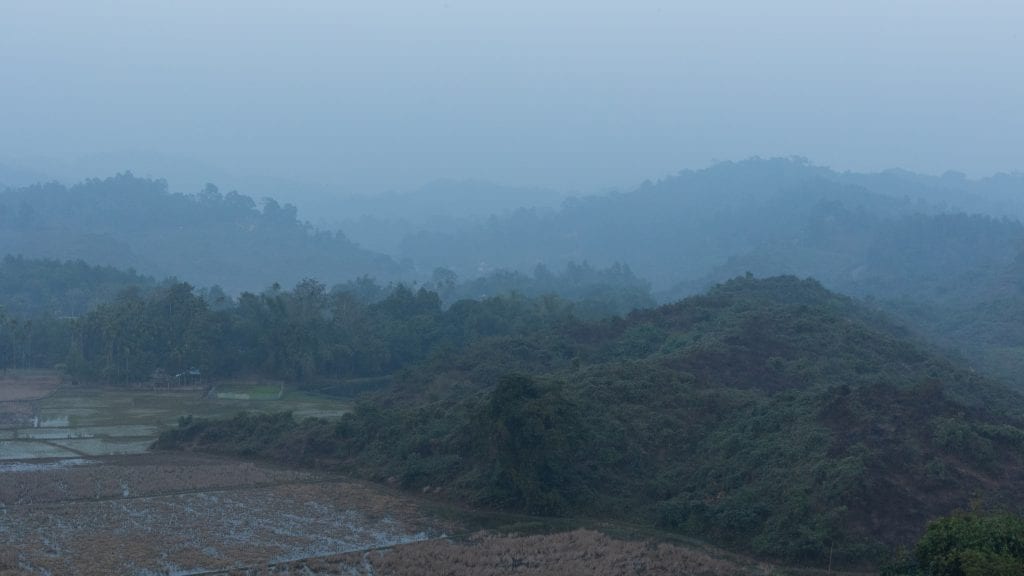 View from top of Mountain in Birishiri in Netrokona