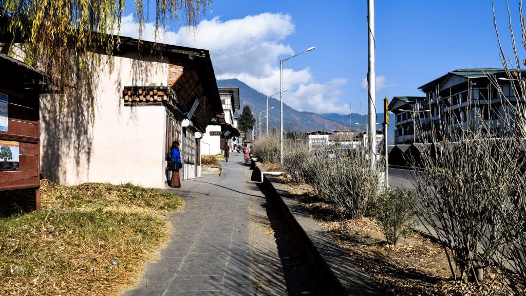 Footpaths of Thimphu Bhutan