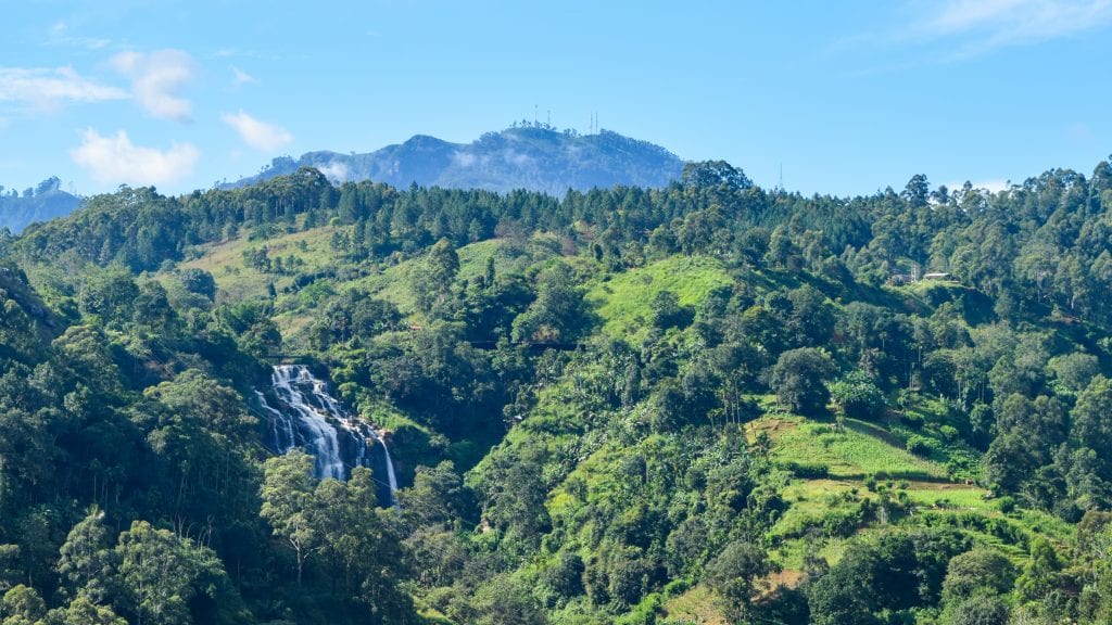 A Waterfall in Ella, Sri Lanka