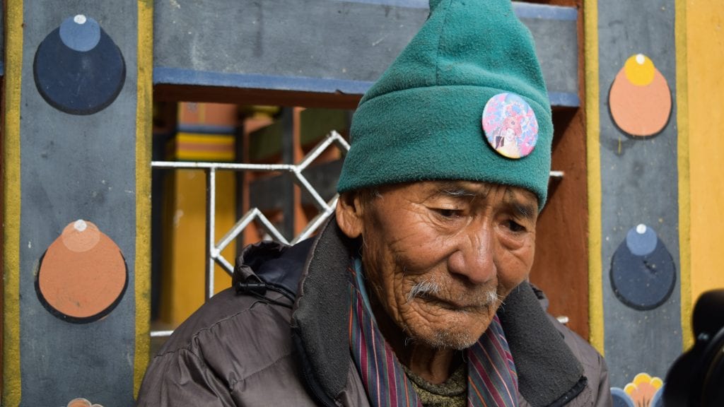 Old Man Portrait Photography in Bhutan