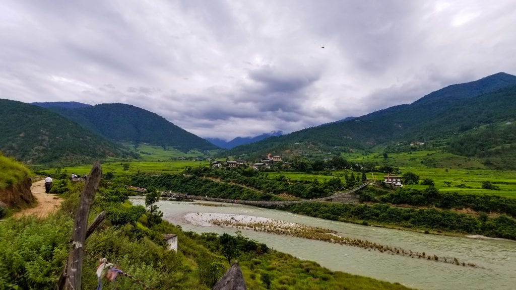 Punakha Valley in Bhutan.