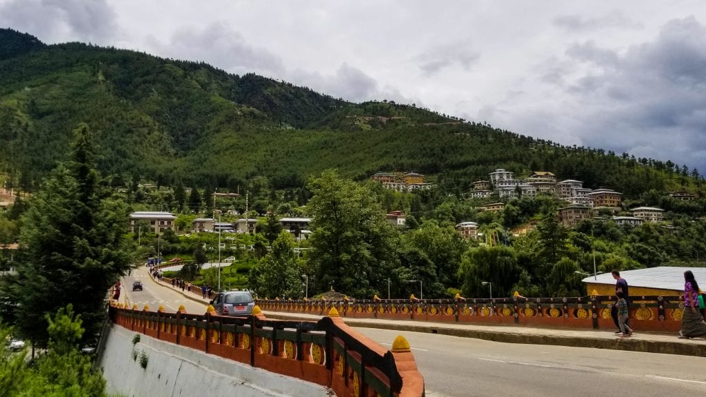 Curvy Road in Thimphu