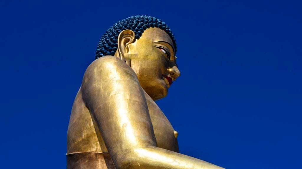 Side View of Buddha Dodenma in Bhutan