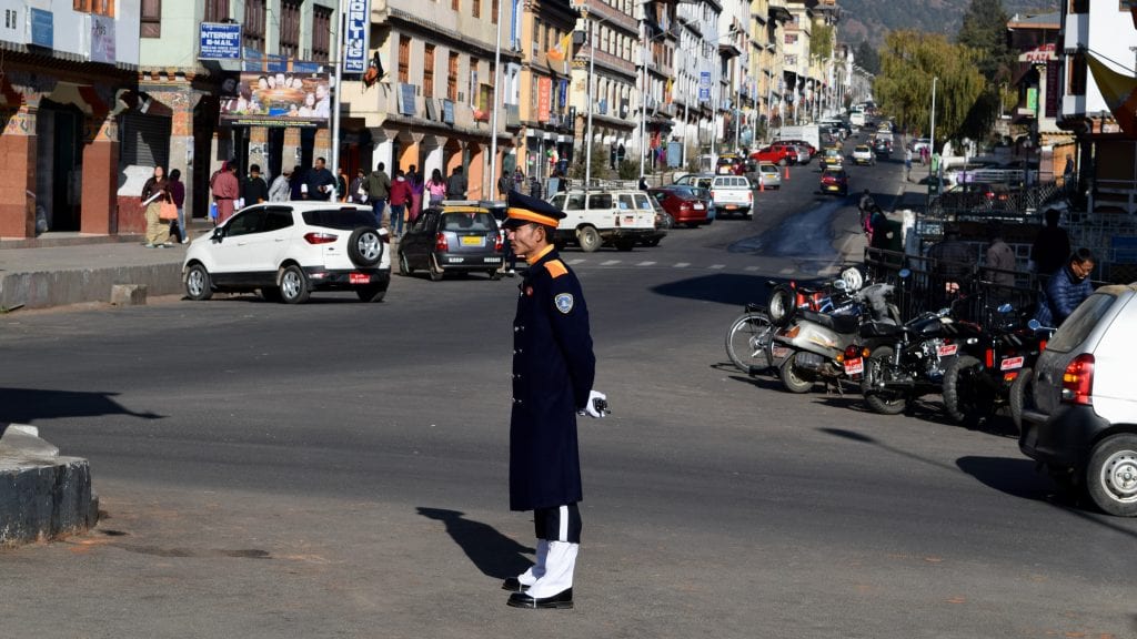 Traffic Police in Bhutan